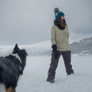 Teal Flora Nordic Knit Hat, 4 of 6