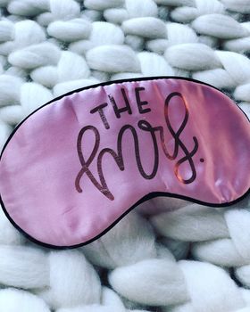 The Mrs Or The Mr Luxury Wedding Gift Eye Mask, 2 of 4