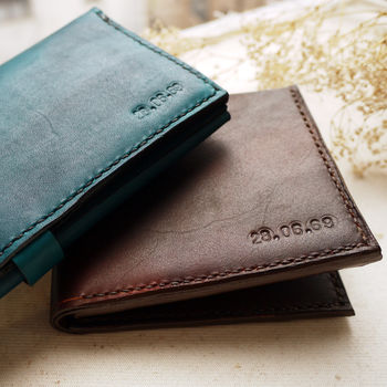 Mens Leather Anniversary Wallet, 9 of 11