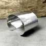 Sterling Silver Hammered Cuff Bangle, thumbnail 5 of 7