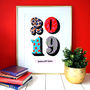 Personalised Year Date Print, thumbnail 1 of 2
