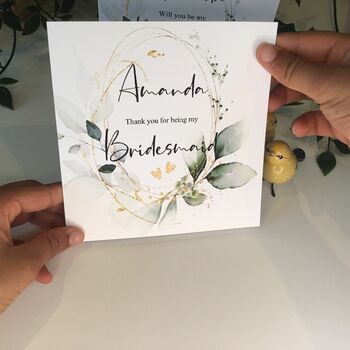 Personalised Will You Be My Bridesmaid Card, 3 of 5