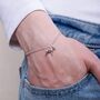 Personalised 3D Staffordshire Bull Terrier Silver Chain Bracelet, thumbnail 3 of 10