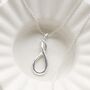 Sterling Silver Designer Loop Necklace, thumbnail 6 of 11