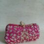 Hot Pink Frog Clasp Clutch, thumbnail 4 of 12