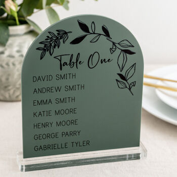 Personalised Freestanding Table Number Sign, 3 of 4