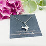 Handmade Silver Swallow Necklace, thumbnail 1 of 6