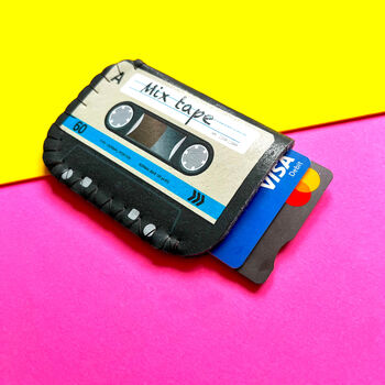 Personalised Tape Cassette Card Holder For Business Or Travel, 10 of 12