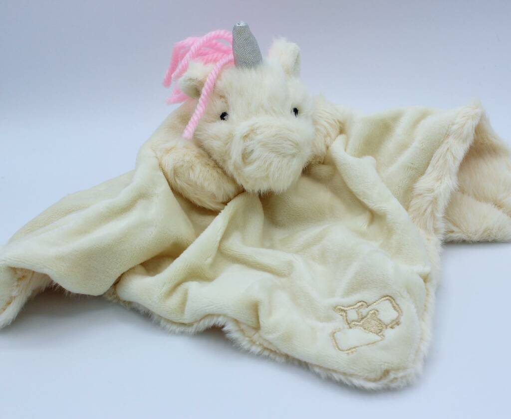 Unicorn Finger Puppet Soother Personalised