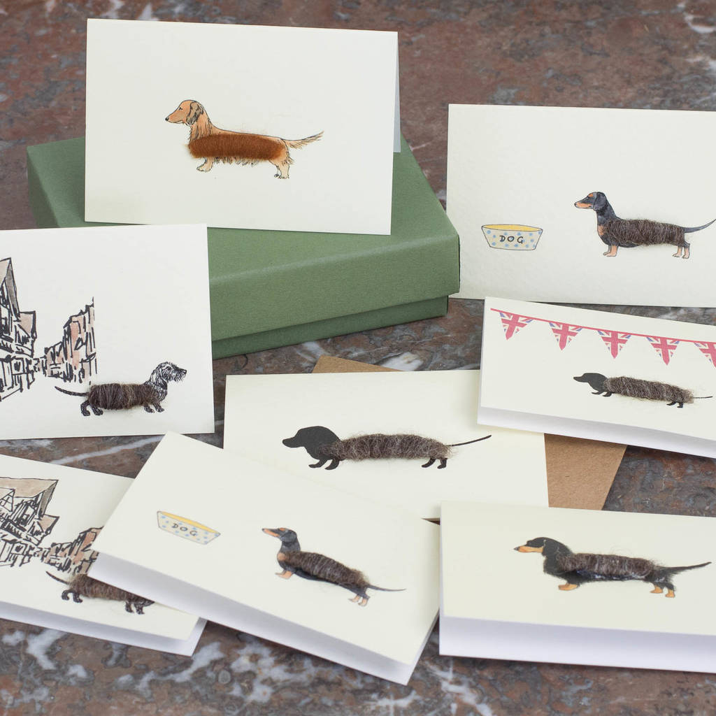 Boxed Collection Of Dachshund Gift Cards, 1 of 3