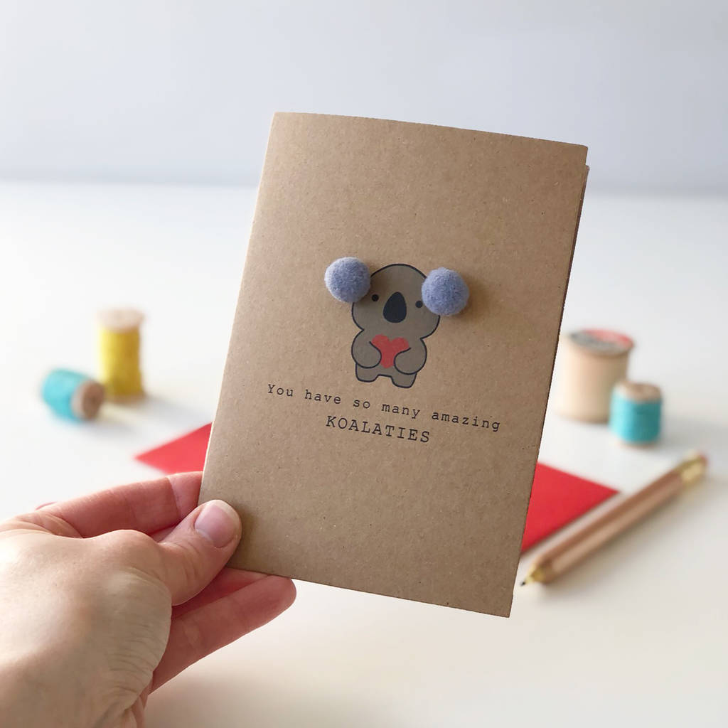 koala love card by miss shelly designs | notonthehighstreet.com