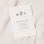 Elegant Monogram Wedding Save The Dates, thumbnail 1 of 4