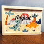 Dinosaur Game In A Personalised Wooden Box, thumbnail 3 of 3