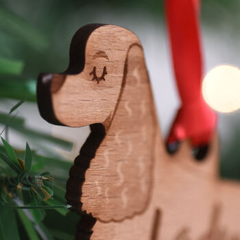 American Cocker Spaniel Wooden Dog Decoration, 6 of 6