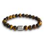 Men's Nottingham Forest Football Fan Tiger's Eye Bracelet, thumbnail 1 of 6