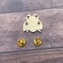 Mystical Ladybird, Ladybug Bettle Enamel Pin, Celestial Moon And Star, thumbnail 2 of 4