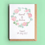 Personalised Peonies Engagement Or Wedding Card, thumbnail 2 of 3