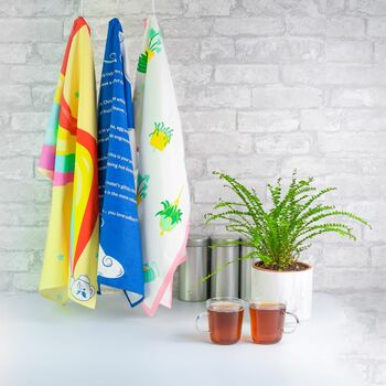 Rainbow Tea Towel / Eco Fabric Wrap, 3 of 5