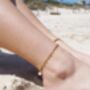 Amore 18k Gold Plated Waterproof Bracelet/Anklet, thumbnail 1 of 7