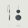 Balance | Concrete Earrings In Black, thumbnail 2 of 4