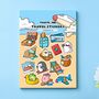 Travel Sticker Sheet | Cute Stickers, thumbnail 1 of 5