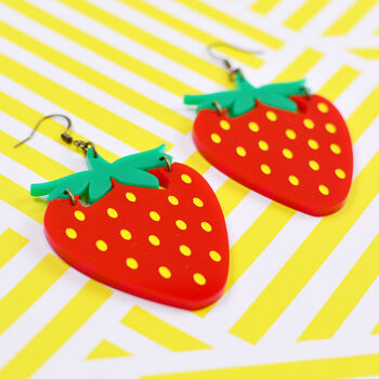 Strawberry Statement Earrings, 3 of 3