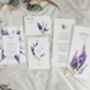 Lavender Concertina Wedding Invitations, thumbnail 4 of 4