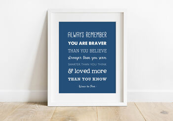 'Loved More Than You Know' Winnie The Pooh Print, 5 of 6