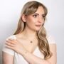 Gold Plated Sterling Silver June Birthstone Stud Earrings, thumbnail 5 of 6