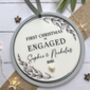 First Christmas Engaged Personalised Decoration, thumbnail 1 of 3