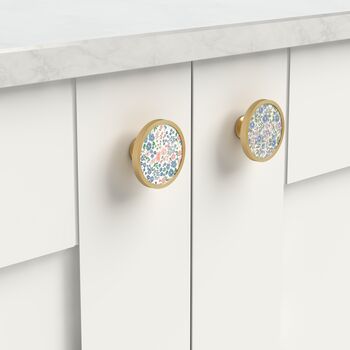 Girls Bedroom Cabinet Knobs Liberty Style Floral For Cupboard Doors And Drawers, 5 of 9
