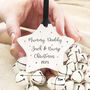 Mummy, Daddy And Bump Or Child Ceramic Star Decoration, thumbnail 2 of 5