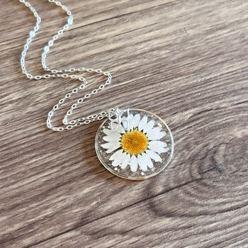 Handmade Real Daisy Necklace, 3 of 7