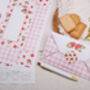 A4 Origami Writing Paper That Folds Into An Envelope With Strawberry Design, thumbnail 2 of 5