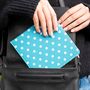 Blue Badge Permit Wallet In Spotty Aquamarine, thumbnail 1 of 7