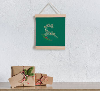 Reindeer Banner Embroidery Kit, 4 of 6