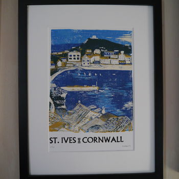 St Ives Cornwall Linocut Print, 4 of 9