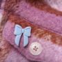 Polymer Clay Bow Pin Badge, thumbnail 3 of 5