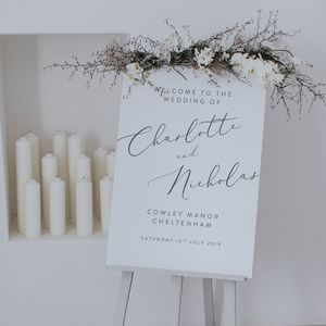 wedding sign stand