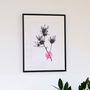 Smoketree Flower Pink Screen Print, thumbnail 2 of 4