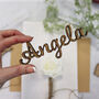Personalised Wooden Name Place Table Settings, thumbnail 3 of 5