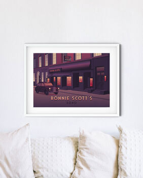 Ronnie Scott's London Travel Poster Art Print, 3 of 8