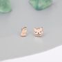 Asymmetric Alice And Cat Stud Earrings, thumbnail 6 of 11
