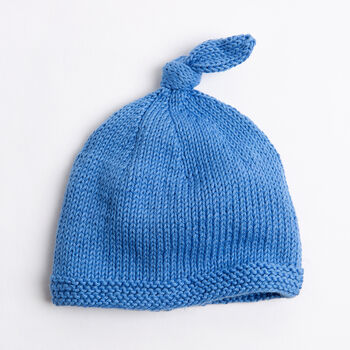 Baby Cotton Hat Easy Knitting Kit, 3 of 9