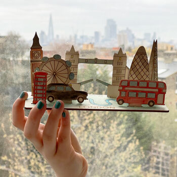 Personalised Make Your Own London Scene Craft Kit, 6 of 9