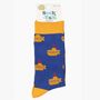 Men's Yellow Submarine Bamboo Socks, thumbnail 4 of 4