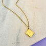Custard Cream Biscuit Charm Necklace, thumbnail 5 of 5