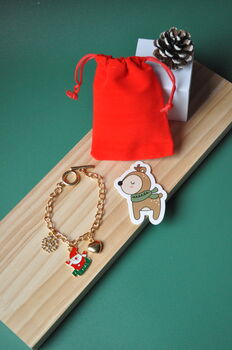 Holiday Gold Charm Bracelet, 2 of 5