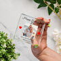 Personalised Happy Anniversary Glass Photo Token, thumbnail 3 of 6