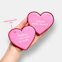 Personalised Pink Heart Letterbox Cookie, thumbnail 2 of 9